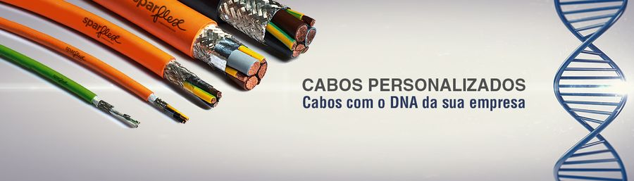Cabos personalizados Sparflex com a identidade da sua empresa